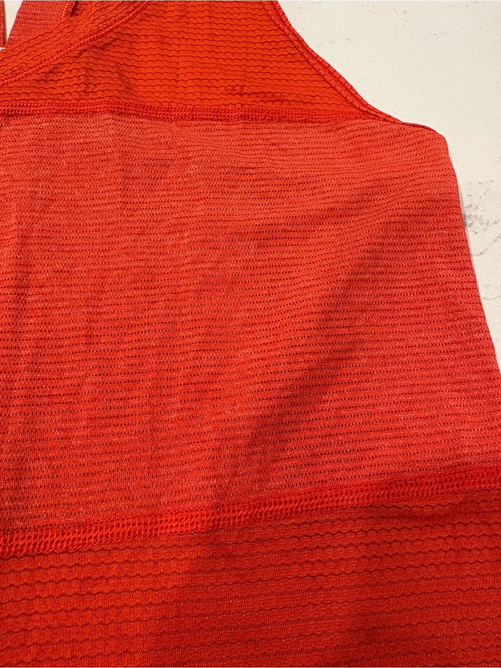 Lululemon Women’s Orange Racerback Tank Top - Lightweight Women's Activewear-sz6
